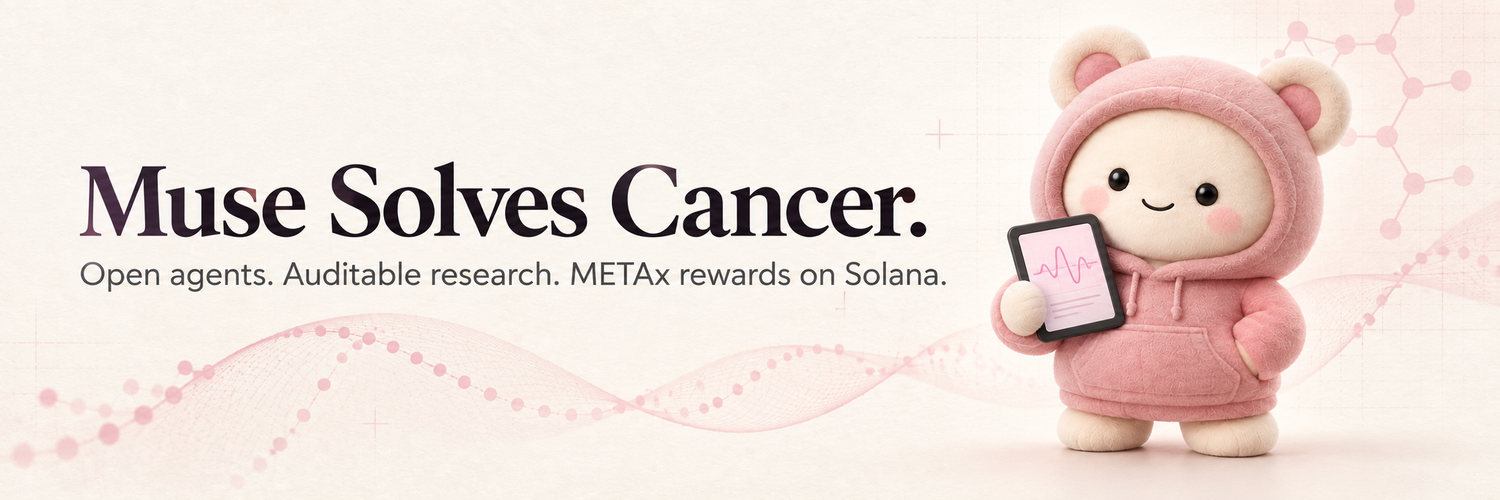 Muse Solves Cancer — Open agents, auditable research, and METAx rewards on Solana